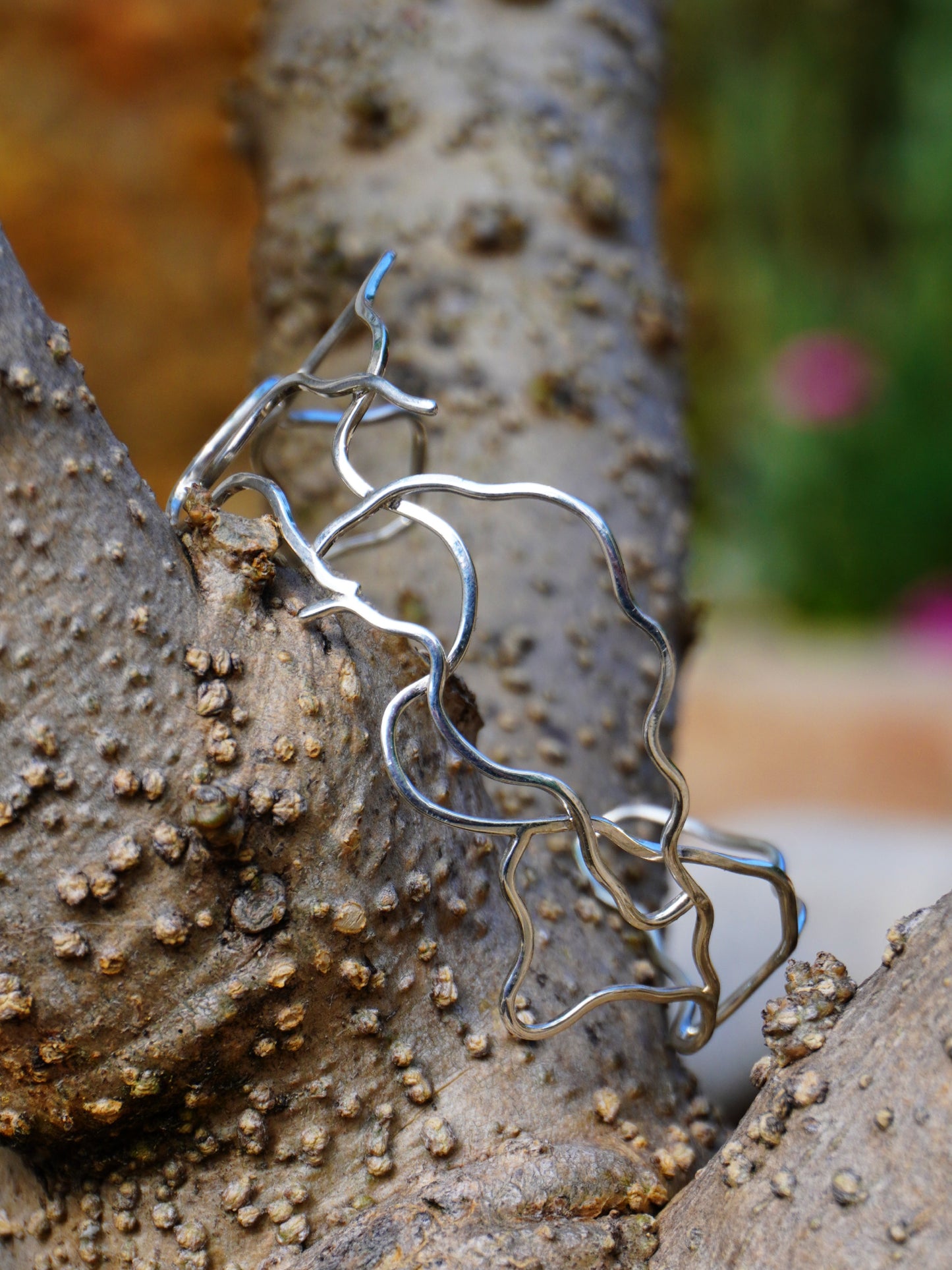 Bracelet manchette racine (argent 940 hypoallergénique)