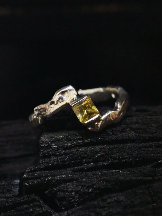 Solitaire "fusion" serti princesse